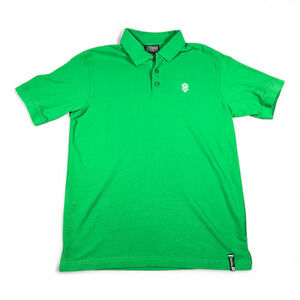 Vintage Southpole Polo Shirt Adult MEDIUM Green Logo Hip Hop Streetwear Y2K